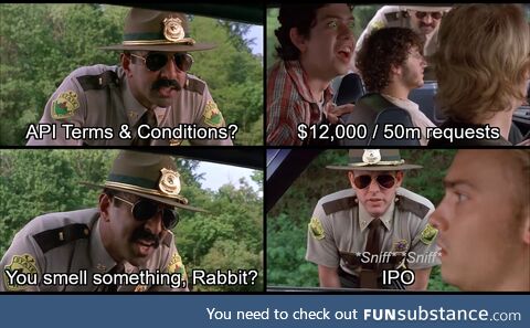 () API charges ... You smell something, Rabbit?