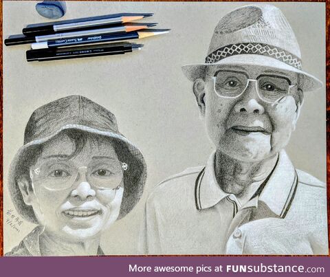 Drew grandparents since Im concerned for their health. Took roughly 28hrs. Gonna send it
