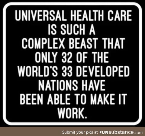 Universal Health Care is Complex