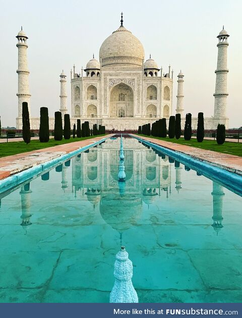 Got up at 4am to be the first ones in at the Taj Mahal