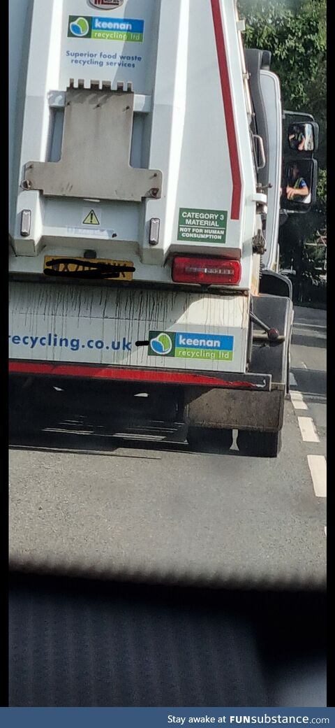 PSA Not all trucks are made for human consumption