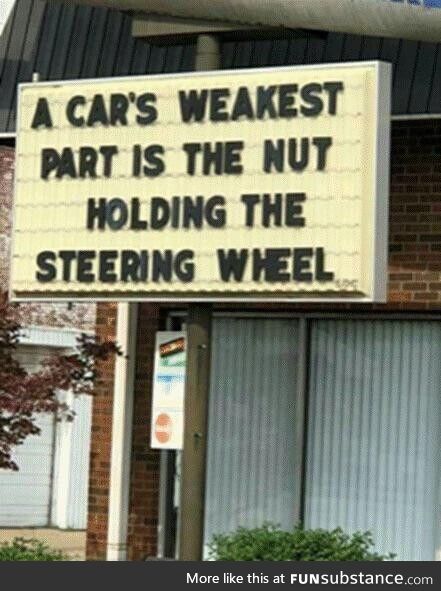 Every mechanic knows…