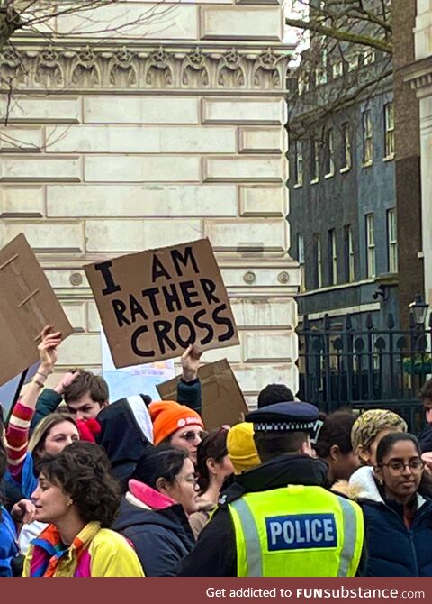 Protesting in the UK be like