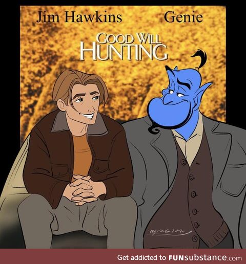 Starring Genie of The Lamp.