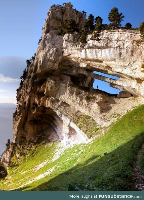 Interesting rock formation in France, Massif de la Chartreuse
