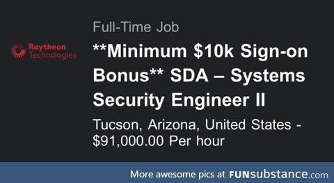 They weren’t joking about that military budget