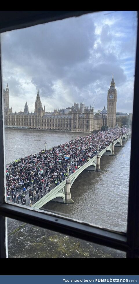 Protest today at Westminster bridge