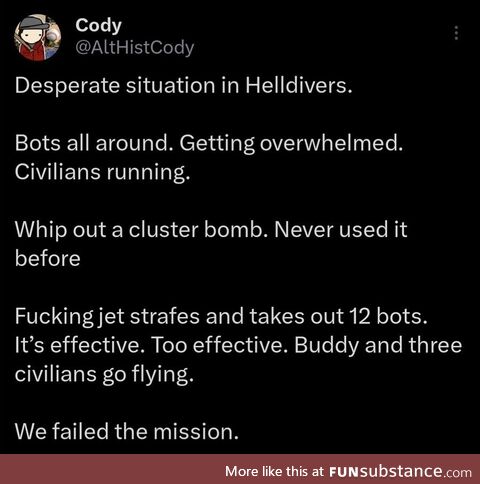 Deeply selfish hefty