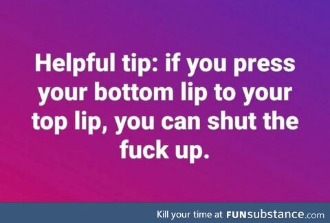 Now you know
