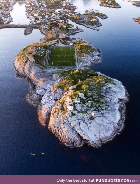 Henningsvaer Stadium in Norway