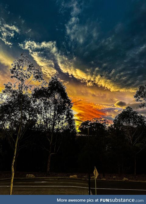 John oliver watching sunset & clouds