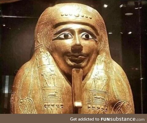 John Oliver, except fatter, and also an Egyptian pharaoh