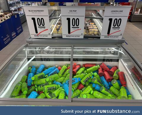 US hype product not so hype in Norway. 3NOK = ~0,27USD