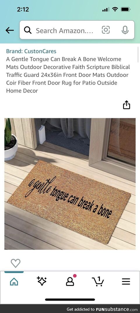 What does this even mean and why would you want it on a doormat