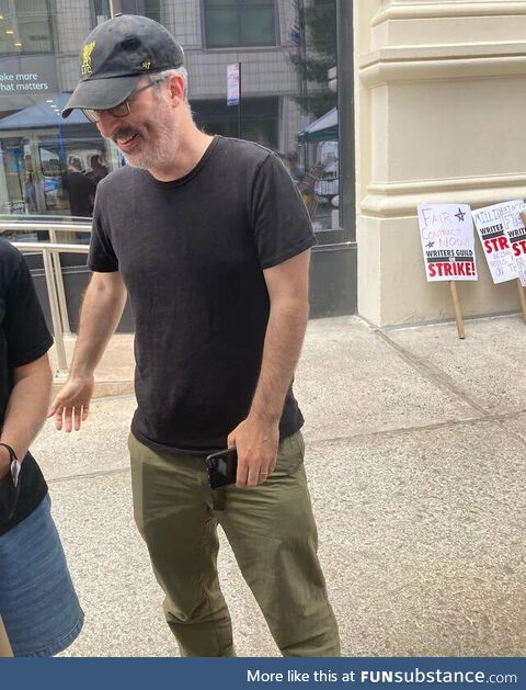 John Oliver knows how to picket