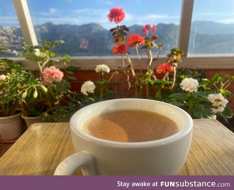 Morning Tea in the Himalayas