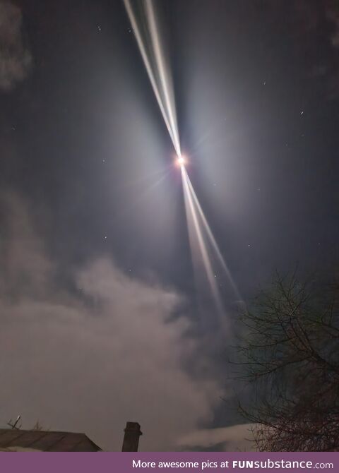 The moon just went pulsar