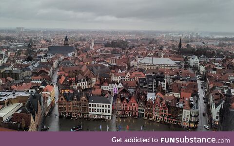 A view of Brugge from the Belfry