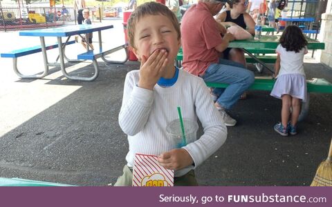 Son finally potty trained