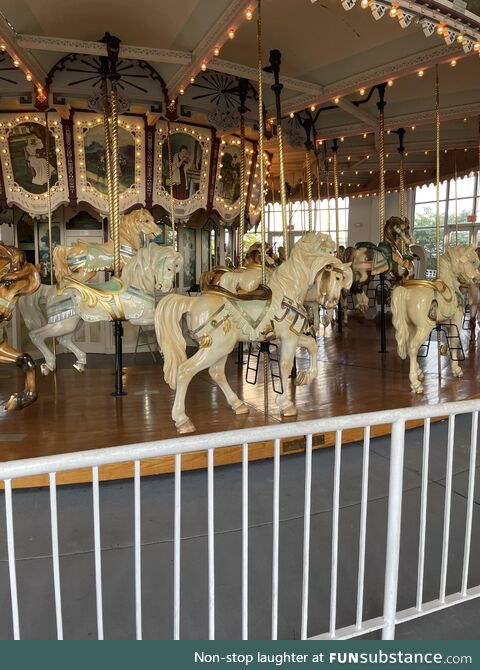 Historic antique carousel