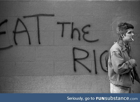 Eat The Rich, Graffiti on San Francisco wall 1980