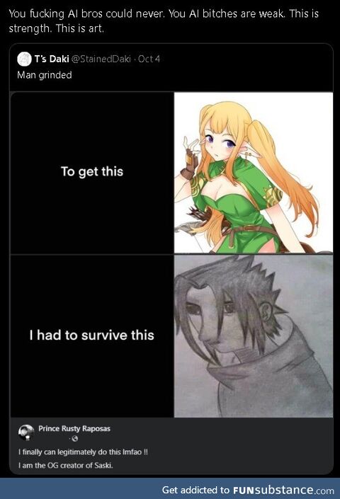 Character development good for him