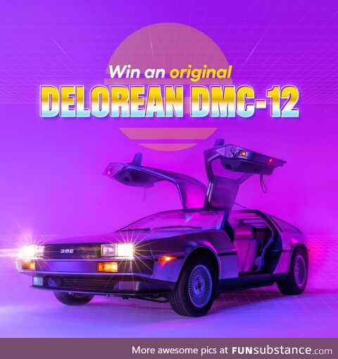 You could win a restored DeLorean. Enter now! This sweepstakes is not sponsored by,