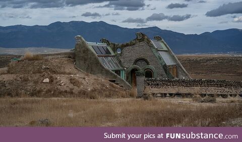 These homes are off-grid and climate resilient. They’re also built out of trash