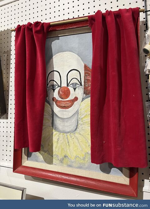 Spotted at an antique store. Thought the curtains really added