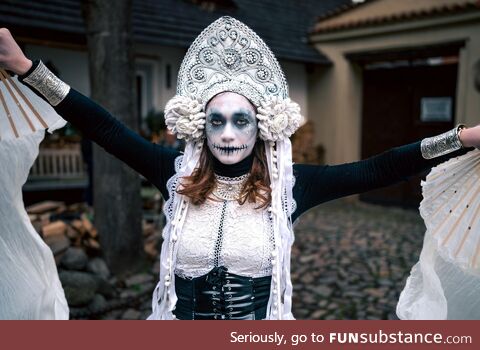 Czech Masopust (Mardi Gras) performer