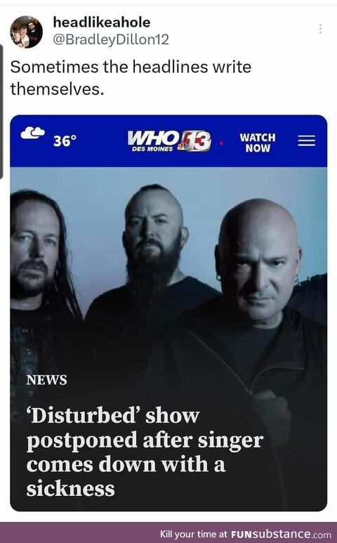 Has he tried getting up and getting down?