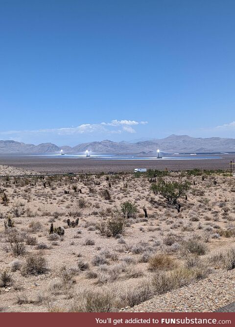 Ivanpah Solar Electric Generating System, just outside of Las Vegas