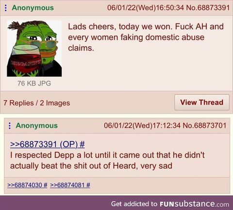 Anon supports Depp decision