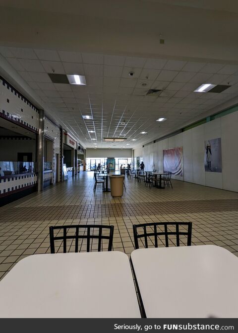 The sad and current state of the food court at my local mall. (OC)