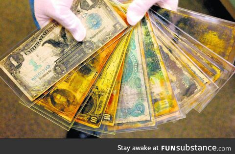Old money recovered from the Titanic