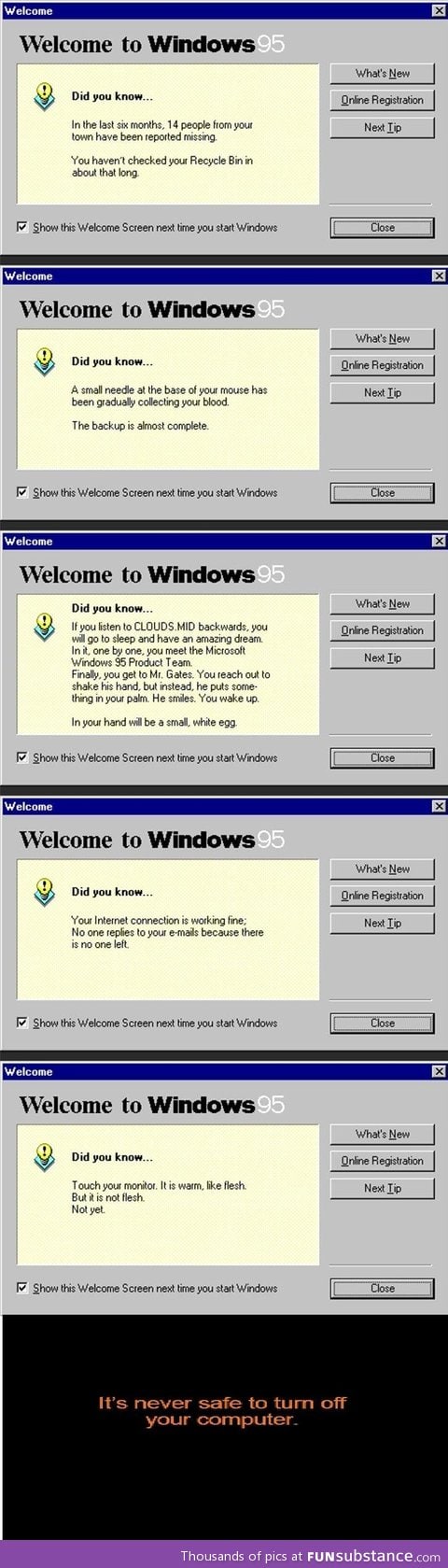 Windows 95 tips