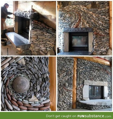 Awesome fireplace design!