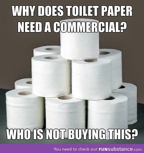 Toilet paper commercials