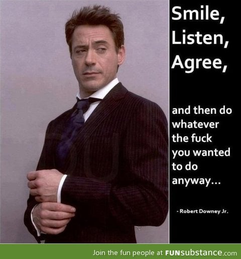 Downey Jr, Inspirational as always