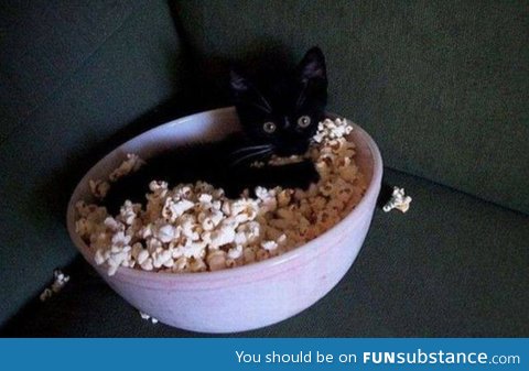 "Thanks for the popcorn. Where's yours?"