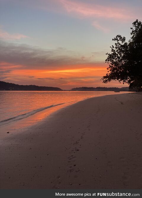 Thai sunset on Koh Chang