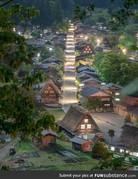 A village in Shirakawa Go, Japan