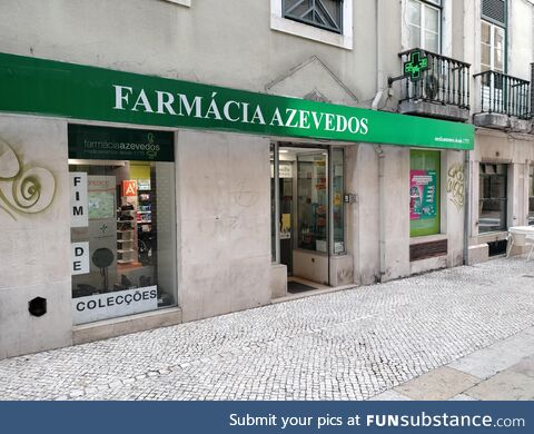 This pharmacy in Lisbon, Portugal is older than the USA