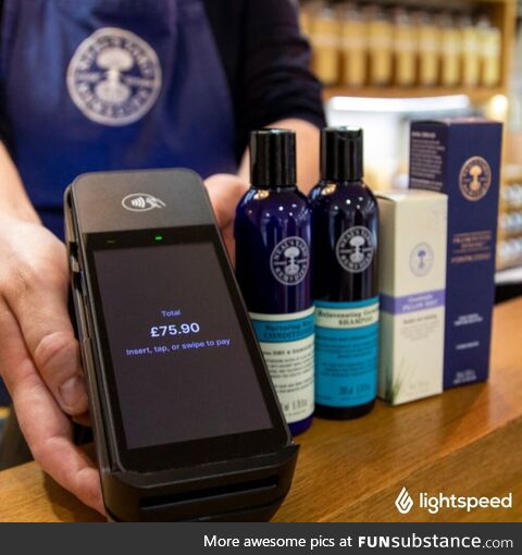 POV: You’re paying for some goods and you are in awe of the point of sales system. You