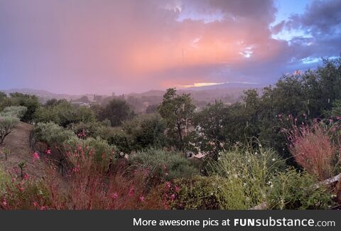 South of France, just north of Cannes. I snapped this pic just as a storm was rolling in