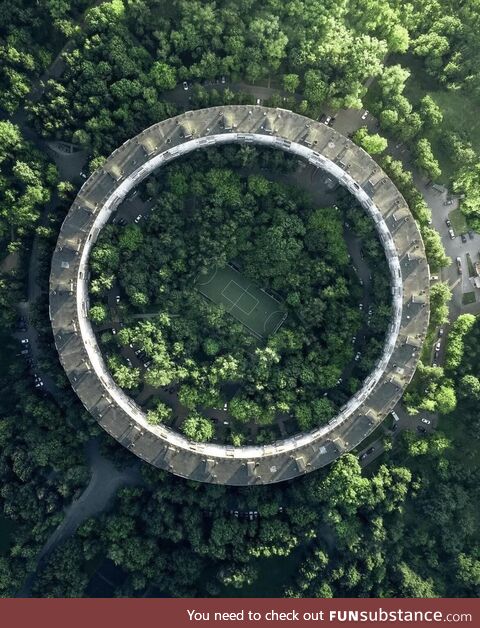 The circular apartment building, Bublick, Moscow [1080 x 1350]