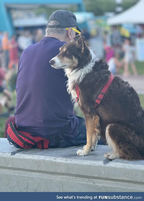 Patiently waiting for snacks