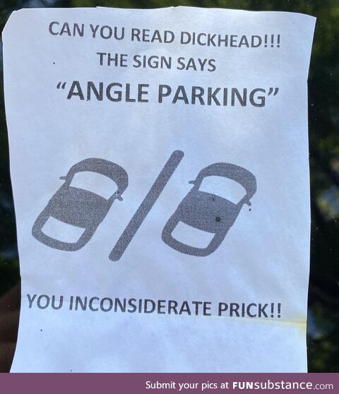 The locals taking parking educate into their own hands