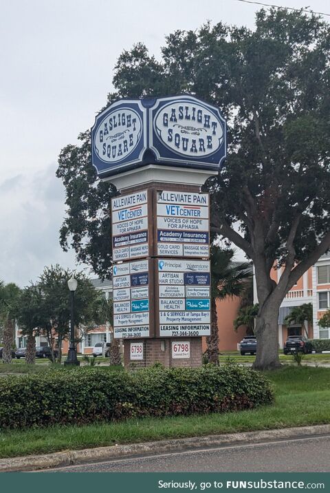 I've told you a thousand times, there is no shopping plaza! It's all in your head!