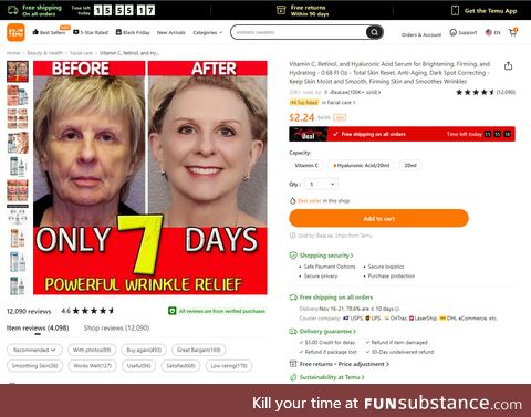 Powerful wrinkle relief